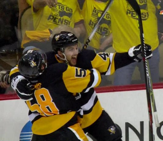 Sheary scores twice as Penguins edge McDavid, Oilers 4-3