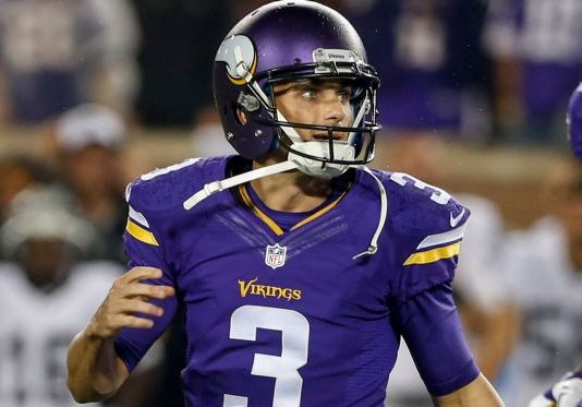 The Latest: Vikings K Blair Walsh misses yet again