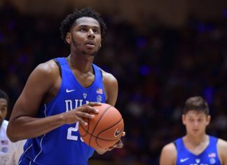 Duke C Bolden to miss 1st 2 games with lower leg injury