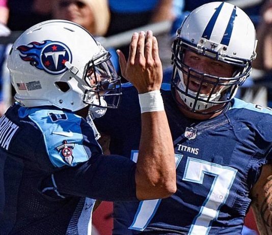 Titans left tackle Lewan ejected for contact with official