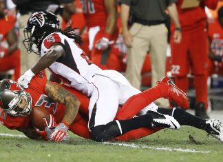 Falcons missing 3 starters for Sunday’s game at Eagles