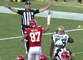 Chiefs’ Kelce fined $24,309 for tossing towel at official