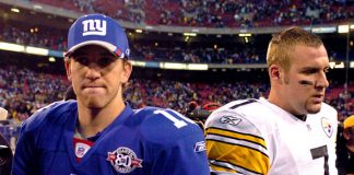 Draft classmates Manning & Roethlisberger meet again