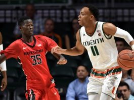 Brown’s triple double leads Miami to 82-46 win over SC St.