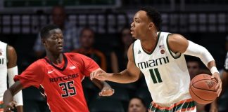 Brown’s triple double leads Miami to 82-46 win over SC St.