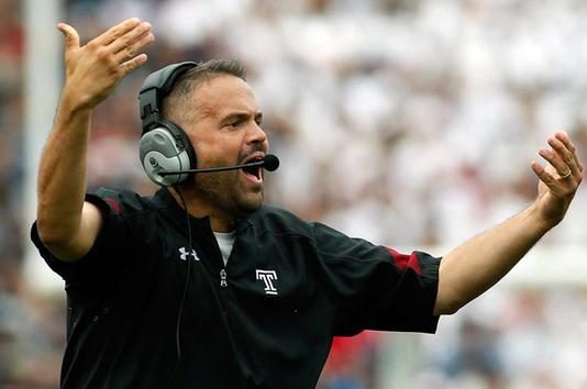 Rhule facing big task as Baylor’s coach after Temple success