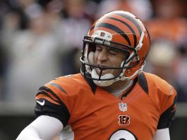 Bengals release kicker Nugent, claim former Steeler Bullock