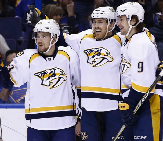 Arvidsson, Wilson inactive for Predators