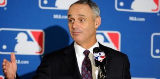 Trump, ‘great baseball fan,’ meets Commissioner Rob Manfred