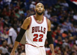 Bulls F Taj Gibson sidelined by left ankle soreness