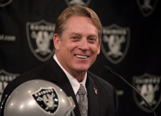 The Latest: Raiders coach a happier guy with new contract