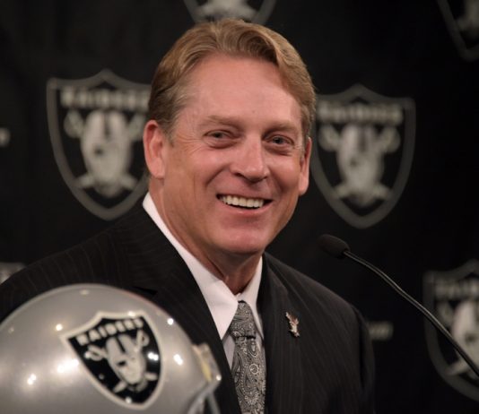 The Latest: Raiders coach a happier guy with new contract