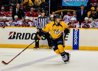Predators’ Fiala out of playoffs after breaking leg