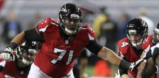 Schweitzer struggles in debut with high-scoring Falcons