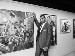 Exhibit features Ernie Barnes, football player turned artist