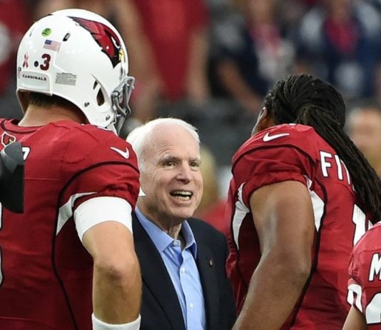 Larry Fitzgerald says John McCain was “epitome of toughness”