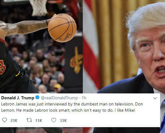 Trump rips LeBron, tweets “I like Mike”