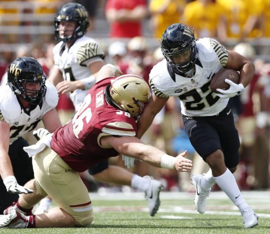 BOSTON COLLEGE vs. WAKE FOREST 9/13/2018 Free Pick & CFB Betting Prediction