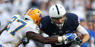 No. 11 Penn State improving up front with Kent State