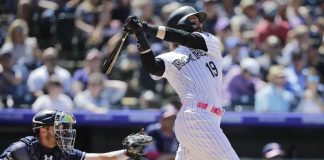 Blackmon homers twice, Rockies beat Padres 10-7