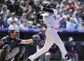 Blackmon homers twice, Rockies beat Padres 10-7