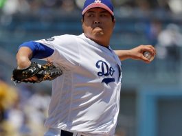 Dodgers’ Ryu pitching no-hitter thru 6 innings vs Nationals