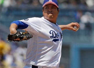 Dodgers’ Ryu pitching no-hitter thru 6 innings vs Nationals