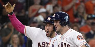 Springer 5 hits, 2 homers as Astros romp 15-5, sweep Rangers