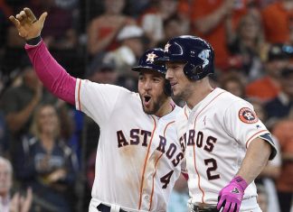 Springer 5 hits, 2 homers as Astros romp 15-5, sweep Rangers