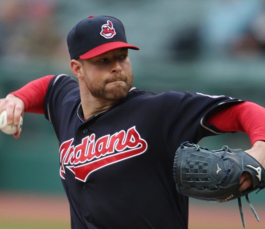 Indians ace Kluber pitches 3 innings in rehab start