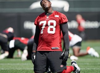 49ers lose backup OL Shon Coleman to serious leg injury