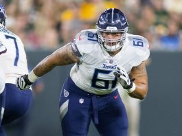 Titans add guard Stinnie to active roster, waive WR Raymond