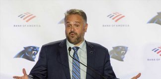 Panthers’ coach considers kneeling during national anthem