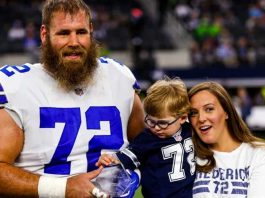 Cowboys’ Frederick wins Halas Award for overcoming adversity