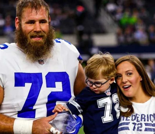 Cowboys’ Frederick wins Halas Award for overcoming adversity