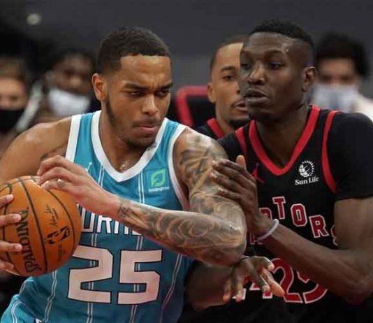 Raptors use late FTs to beat Hornets