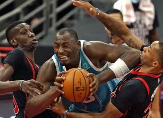 Raptors use late free throws for 116-113 win over Hornets